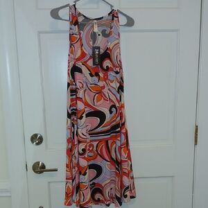 Seven7 Colorful Swirl Midi Dress